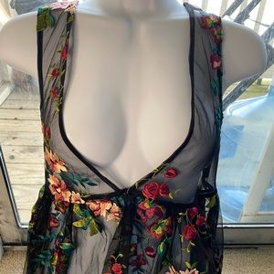 Urban outfitters embroidered tank